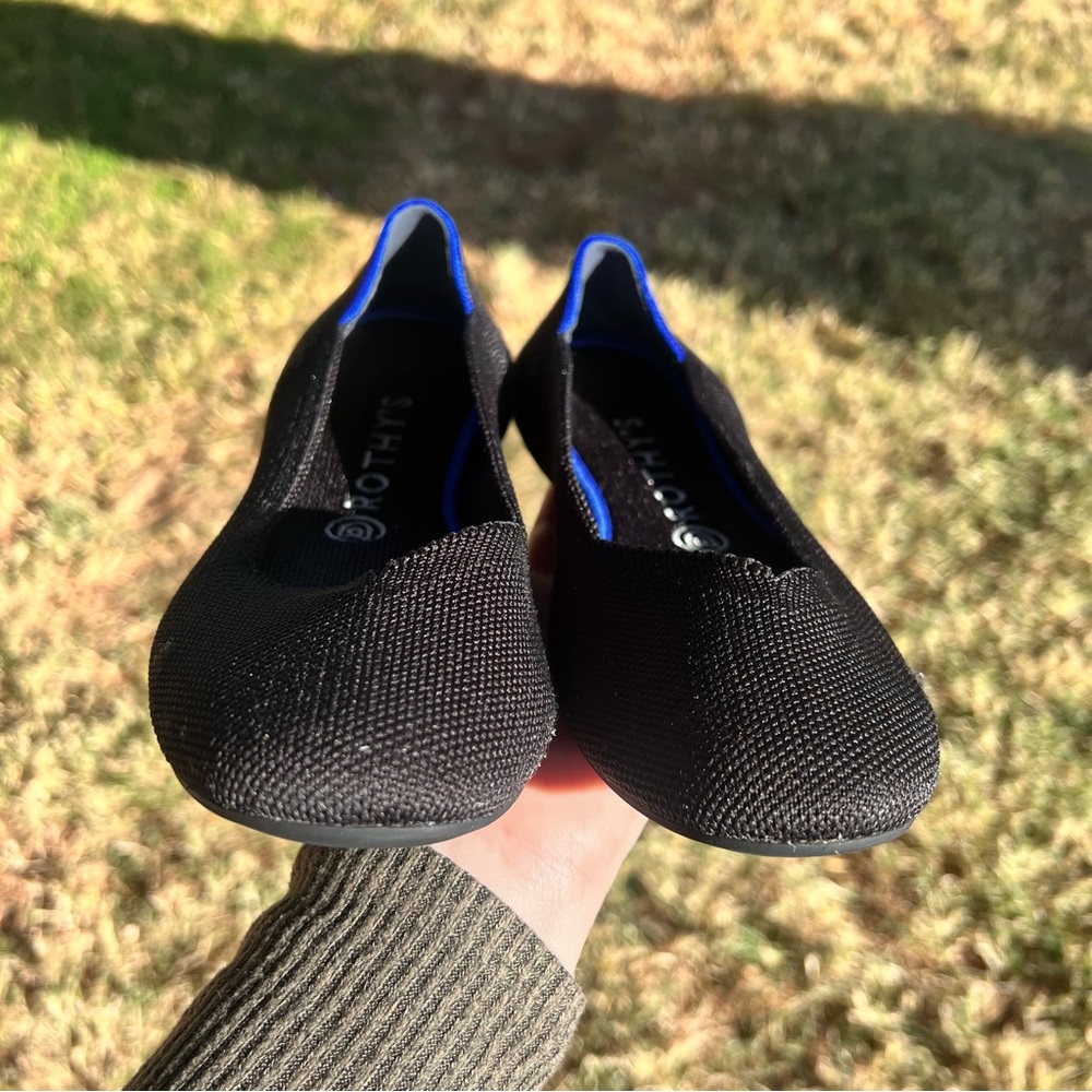 Rothy's Black and Blue Flats - Picture 4 of 7